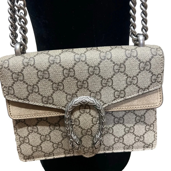 GUCCI  GG Supreme Monogram Small Dionysus Shoulder Bag - Picture 5 of 8